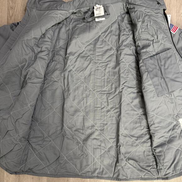 Crude FR Flame Resistant RPS New Men's Gray Insulated Work Jacket Size Large - Picture 3 of 16